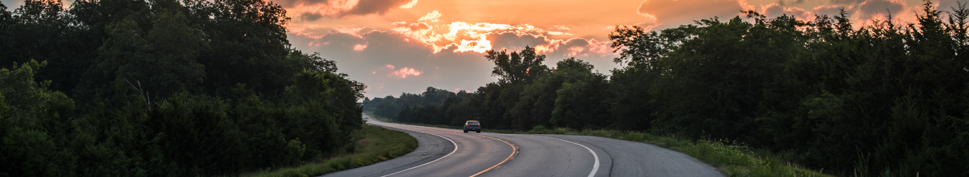 Car driving on road